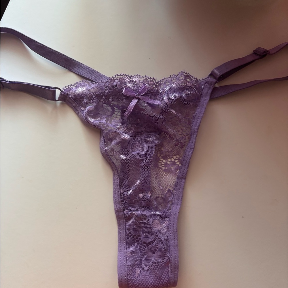 Elegant Lace Purple Lingerie